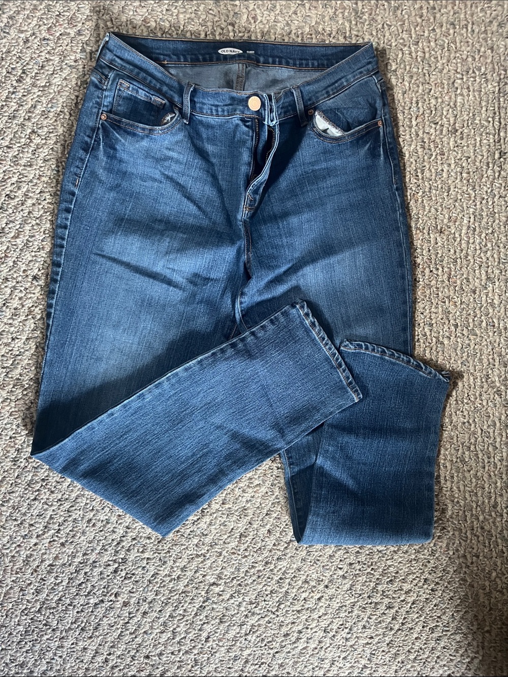 Old Navy Straight Jeans in Dark Blue Wash